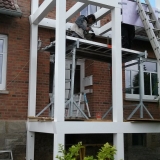 k-3 Holz Balkon