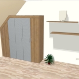 Einbauschrank Schräge